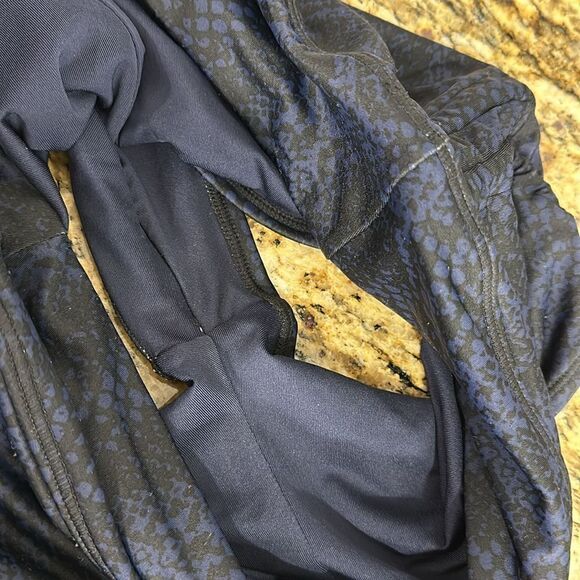 Athleta Snake Print Dress Blue 2 Piece Set Bra And Scrunch Shorts - Picture 8 of 11